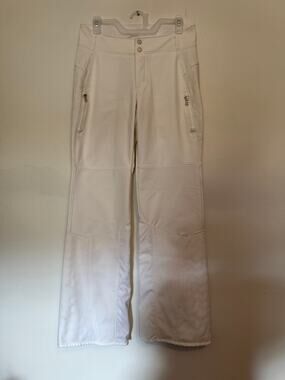 Athleta Ski Snow board Pant White Fleece Lined women’s Sz 6